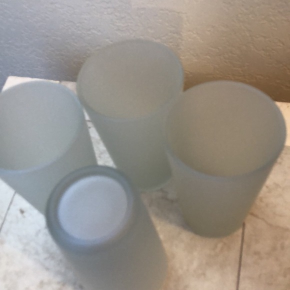 Dining Vintage Frosted Drinking Glasses Set Of 4 Poshmark